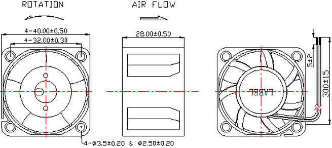 Description of DFX4028 Booster Fan ZM