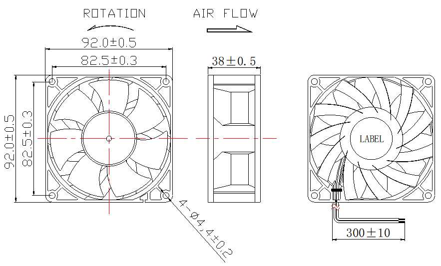 Description of DFX9238 Booster Fan