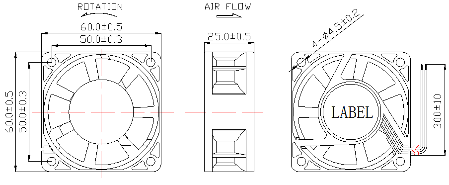 Description of EFX6025 EC Axial Fan