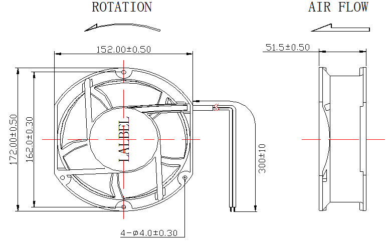 Description of EFX17251 EC Axial Fan