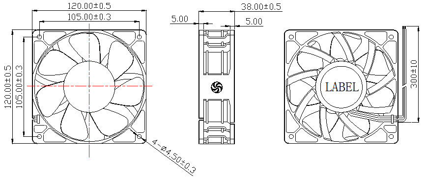 Description of DFX12038 Booster Fan