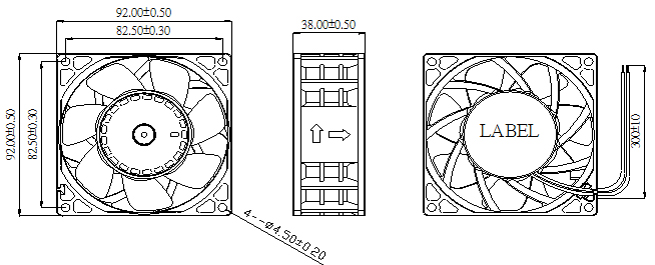 Description of DFX9238 Booster Fan